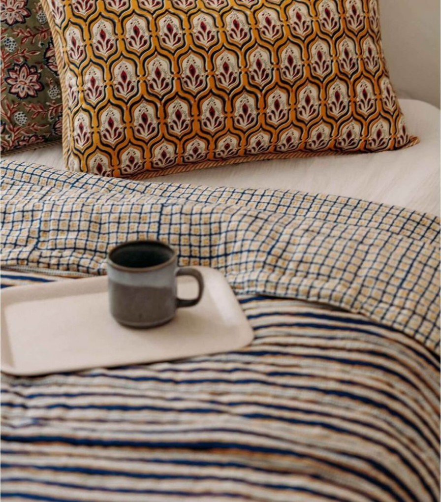 Deco & Linge De Maison Jamini | Couette Imprimee Stripe Bronze