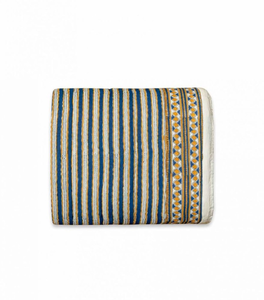 Deco & Linge De Maison Jamini | Couette Imprimee Stripe Bronze
