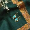 Mode Jamini | Boucles D'Oreilles Turquoise