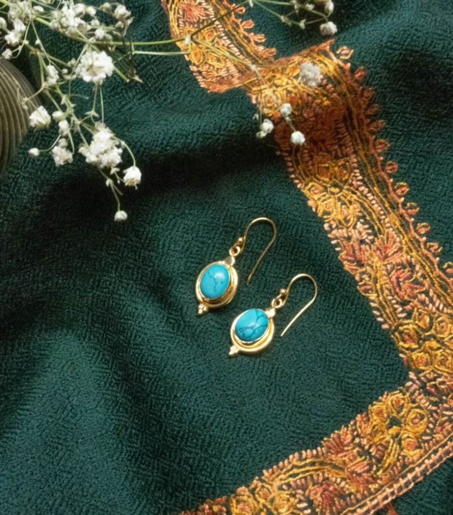 Mode Jamini | Boucles D'Oreilles Turquoise