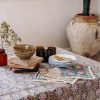 Linge De Table Jamini | Serviette De Table Louise Vert Pin