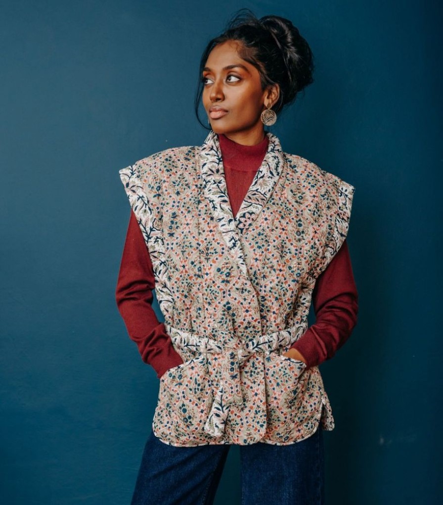 Mode Jamini | Veste Matelassee Kimono Sajni