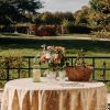Linge De Table Jamini | Nappe Ronde Banna Bronze