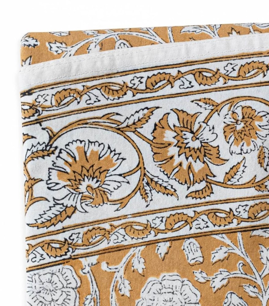 Linge De Table Jamini | Nappe Ronde Banna Bronze