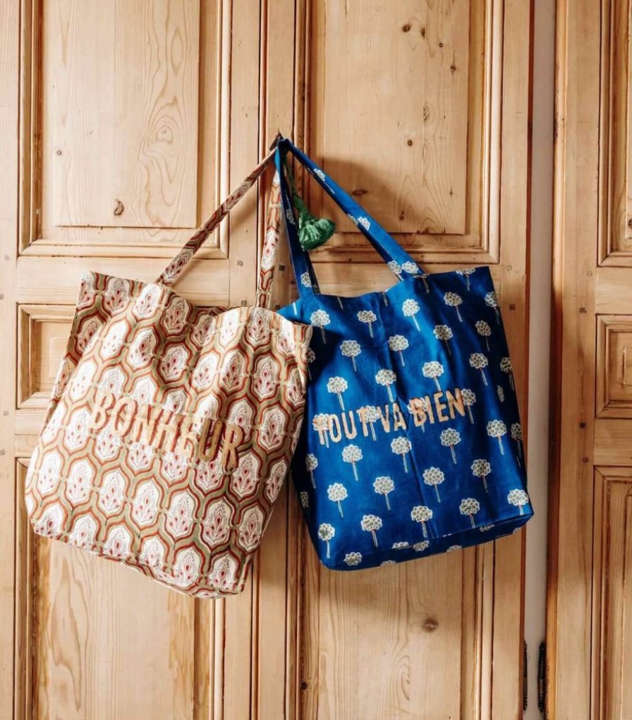 Sacs & Pochettes Jamini | Tote Bag B Pranjal Vert Tilleul
