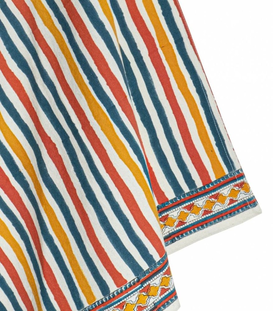 Linge De Table Jamini | Torchon De Cuisine Multi Stripe Bronze