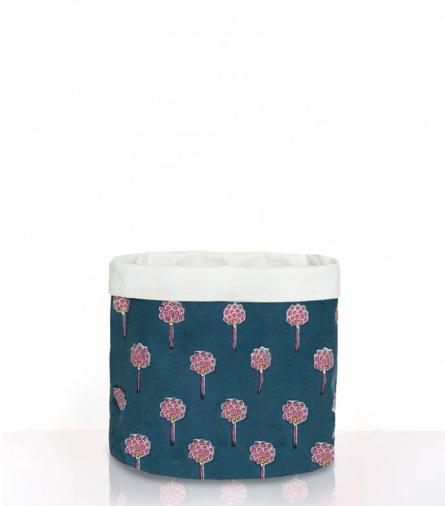 Deco & Linge De Maison Jamini | Cache-Pot Coton Rani Vert Pin
