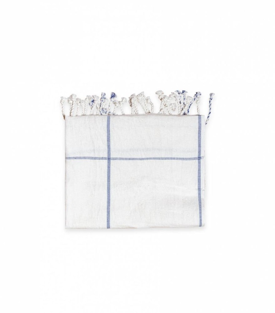 Deco & Linge De Maison Jamini | Serviette Main En Coton Bleue