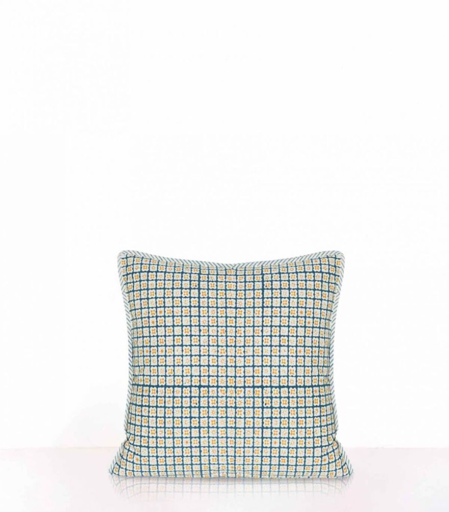 Deco & Linge De Maison Jamini | Housse De Coussin Rayee Vert Pin