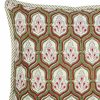 Deco & Linge De Maison Jamini | Housse De Coussin Carree Pranjal Vert Tilleul