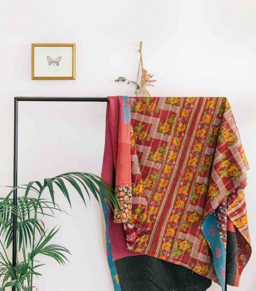 Deco & Linge De Maison Jamini | Plaid Vintage En Kantha