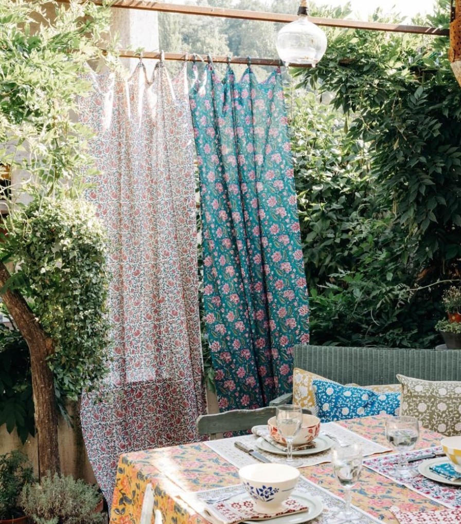 Deco & Linge De Maison Jamini | Rideau Fleuri Reema