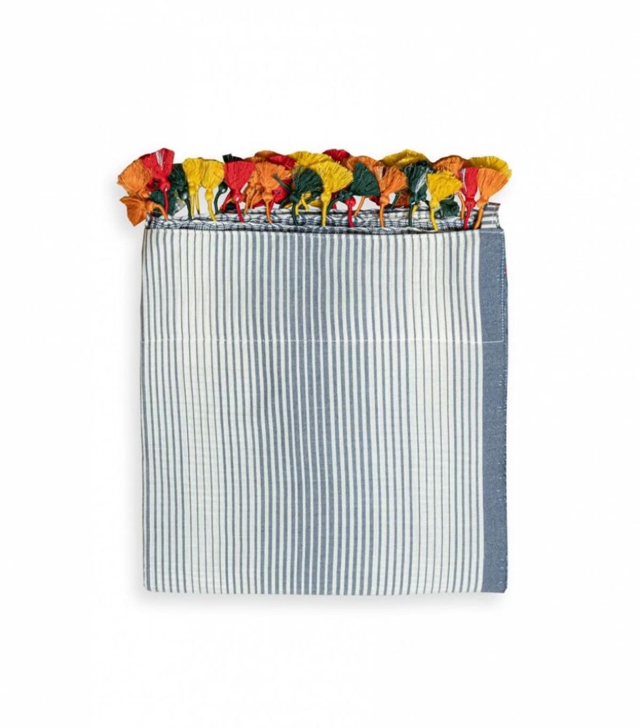 Deco & Linge De Maison Jamini | Rideau Coton Jalin Indigo