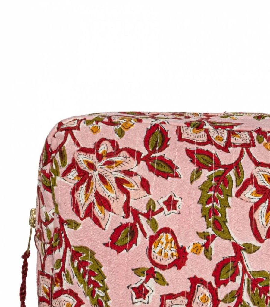 Sacs & Pochettes Jamini | Pochette A Maquillage Rang Rose Pale