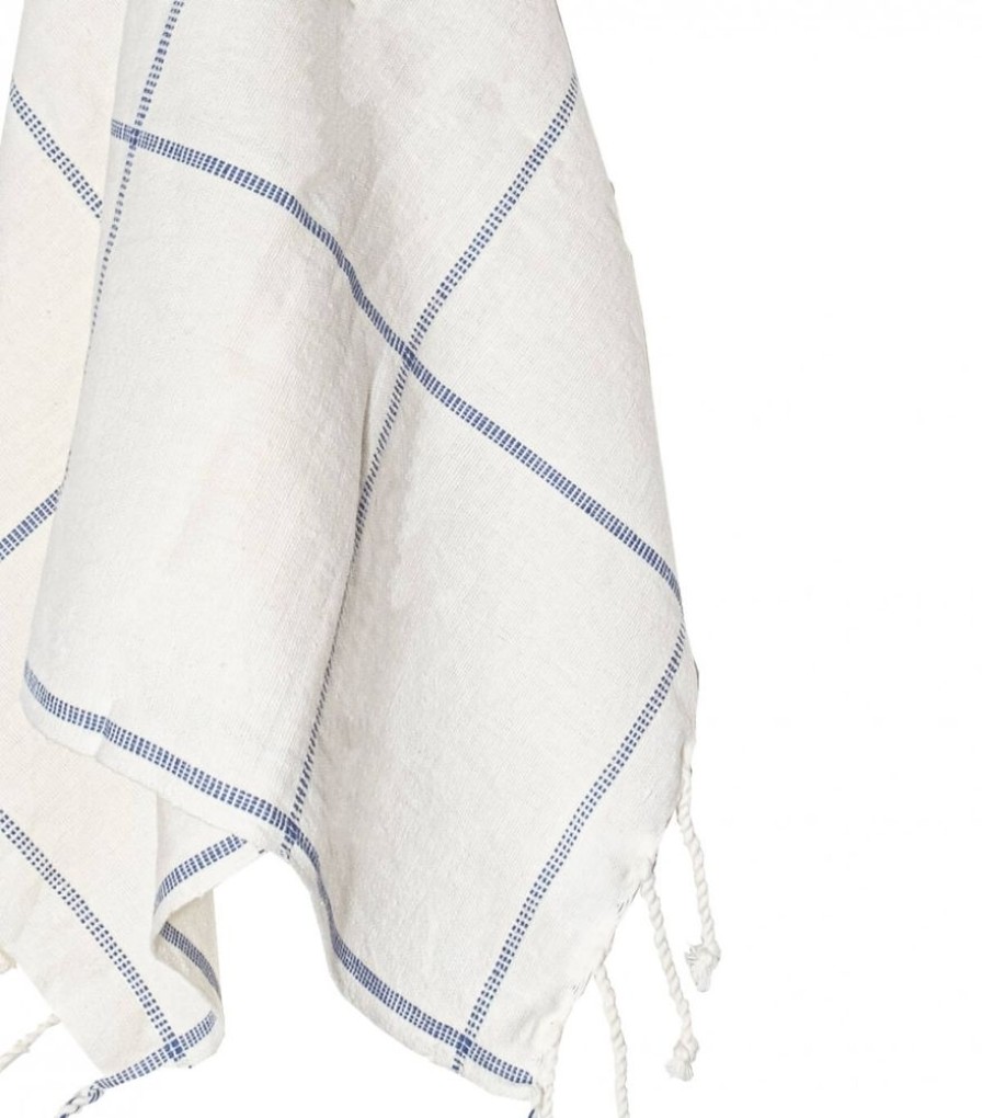 Deco & Linge De Maison Jamini | Serviette De Plage Indienne Bleue