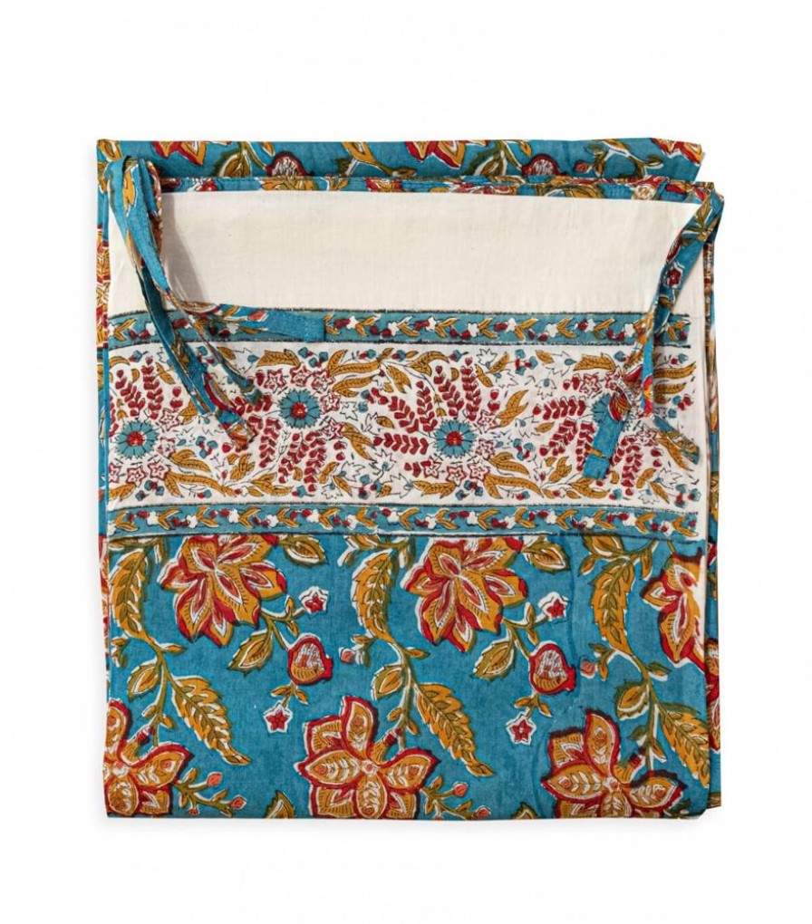 Deco & Linge De Maison Jamini | Rideau Indien Rang Bleu