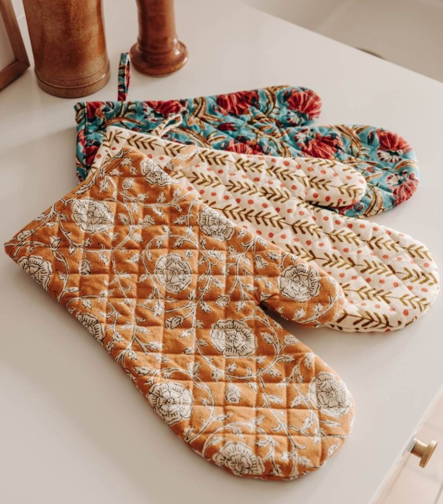 Linge De Table Jamini | Gant De Cuisine Banna Bronze
