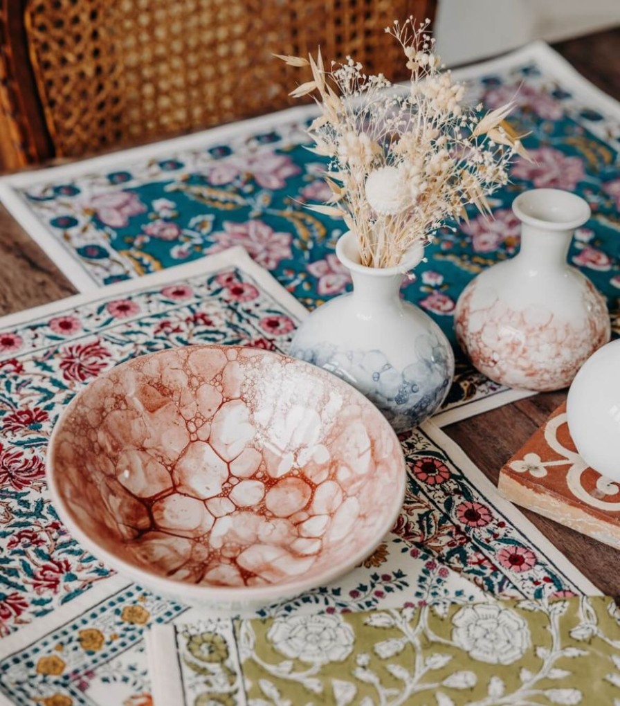 Deco & Linge De Maison Jamini | Bol Ceramique Rouge
