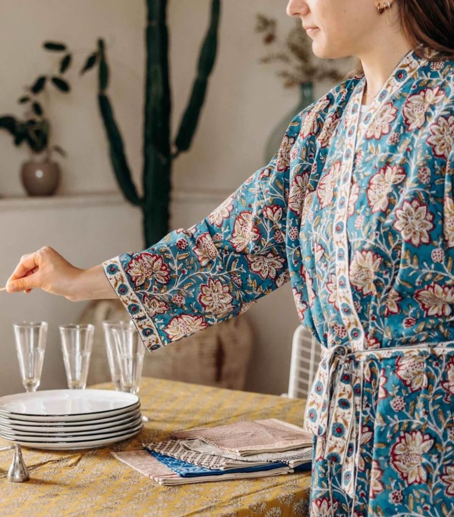 Mode Jamini | Kimono Louise Vert Pin