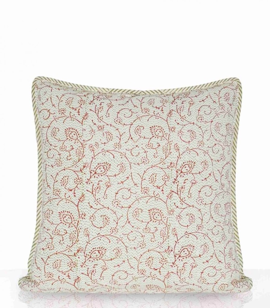 Deco & Linge De Maison Jamini | Taie D'Oreiller Louise Vert Tilleul