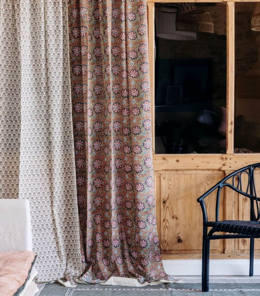 Deco & Linge De Maison Jamini | Rideau En Coton Palla Olive