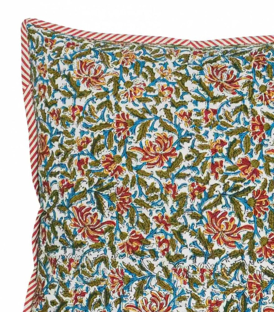 Deco & Linge De Maison Jamini | Housse De Coussin Carree Reema Olive