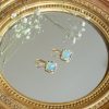 Mode Jamini | Dormeuses Aqua Chalcedony