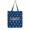 Sacs & Pochettes Jamini | Tote Bag Fleuri B Rani Bleu Nuit