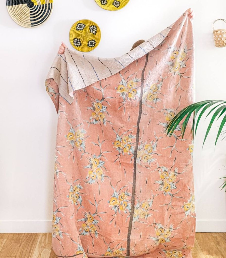 Deco & Linge De Maison Jamini | Plaid Vintage En Kantha