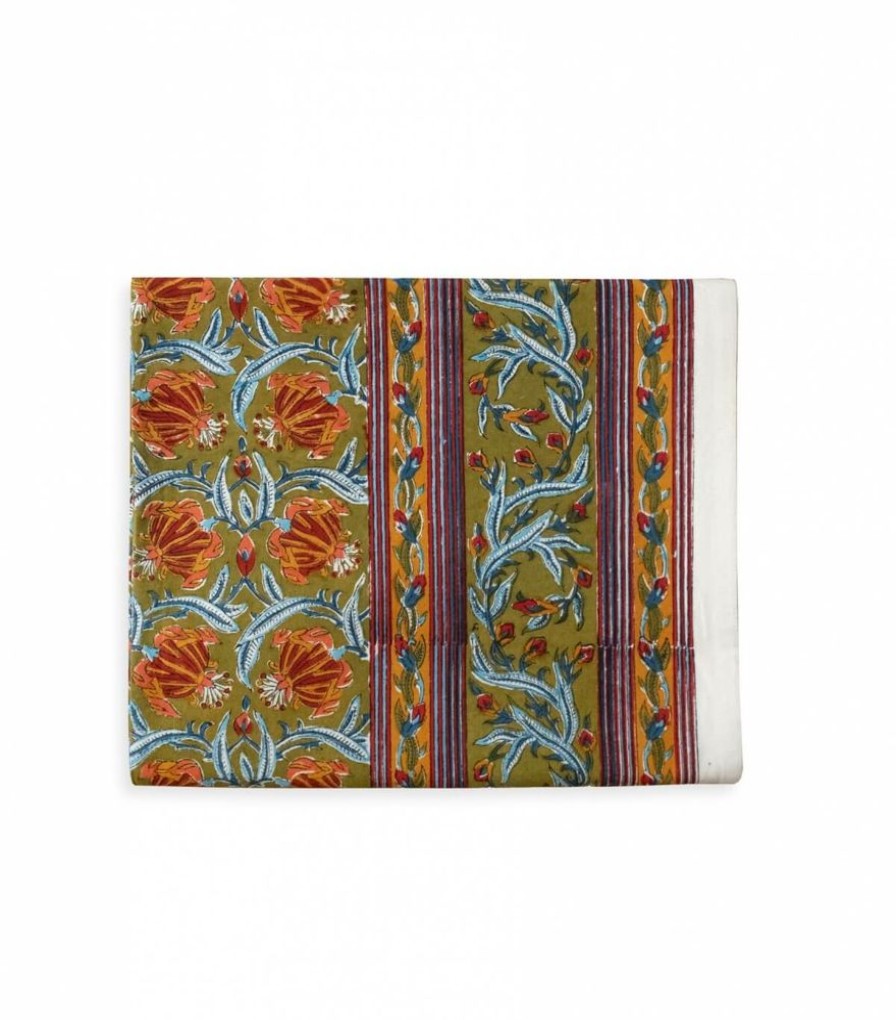 Linge De Table Jamini | Nappe 170*250 Jaipur Olive