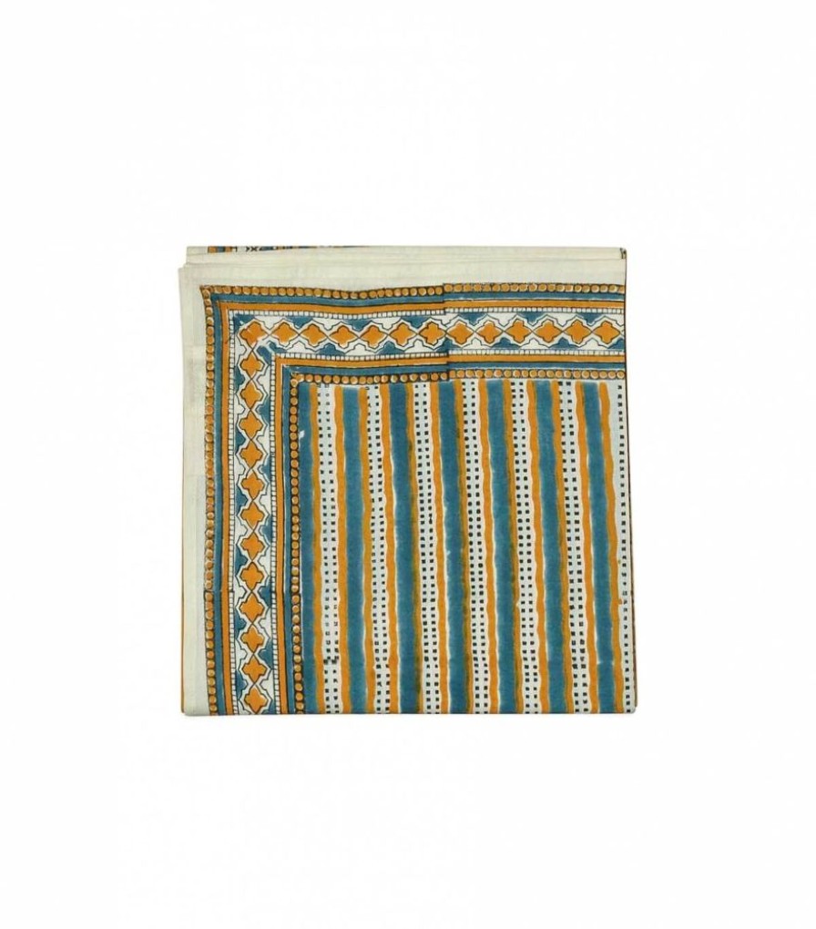 Mode Jamini | Foulard Imprime Stripe Vert Pin