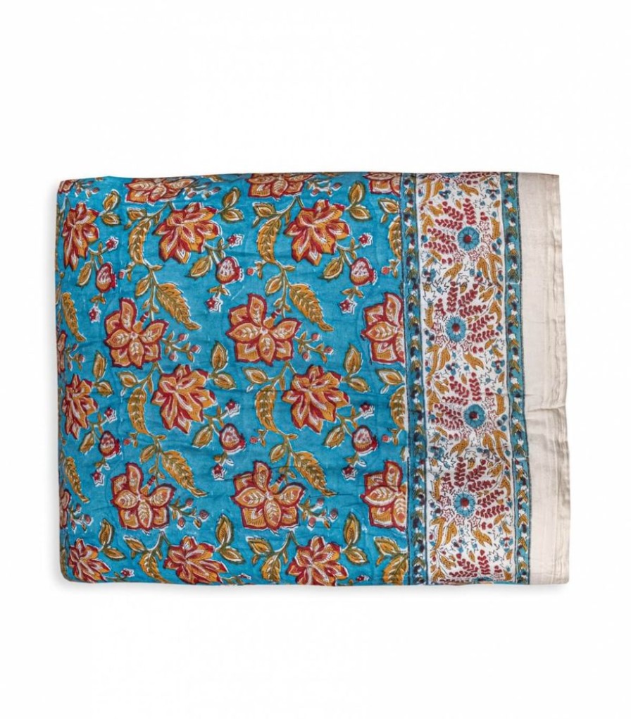 Deco & Linge De Maison Jamini | Edredon En Coton Rang Bleu