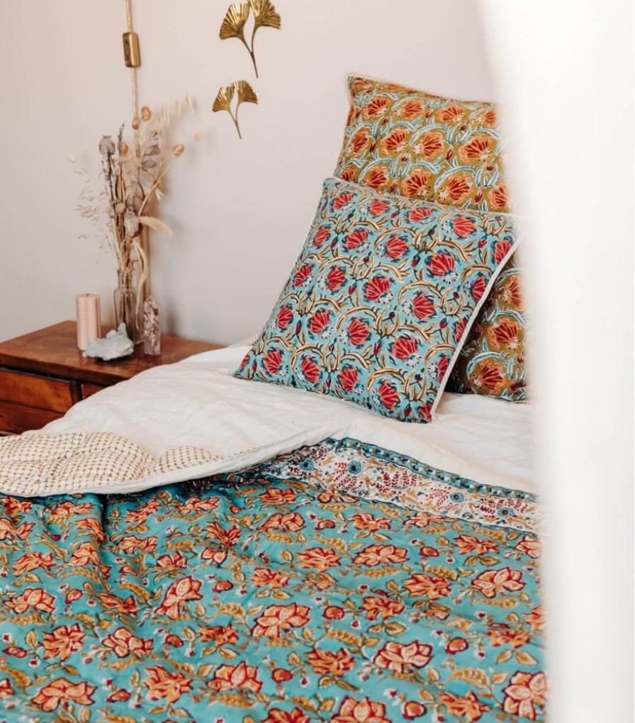 Deco & Linge De Maison Jamini | Edredon En Coton Rang Bleu