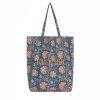 Sacs & Pochettes Jamini | Tote Bag Fleuri Tvb Louise Vert Pin