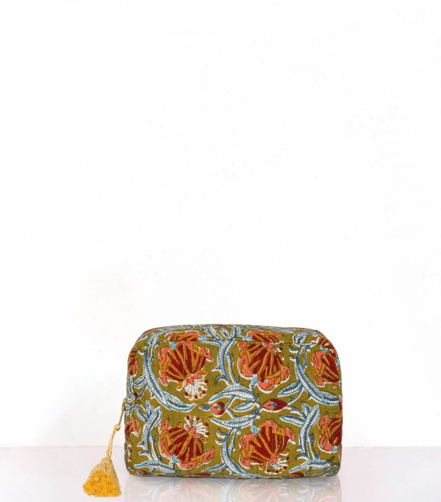 Sacs & Pochettes Jamini | Trousse De Toilette Jaipur Olive