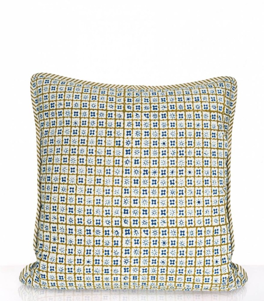 Deco & Linge De Maison Jamini | Taie D'Oreiller Multi Stripe Olive