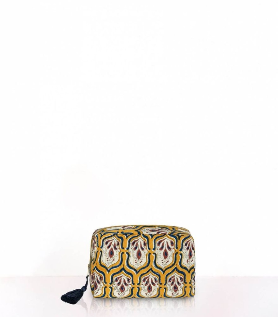 Sacs & Pochettes Jamini | Petite Trousse De Toilette Pranjal Bronze