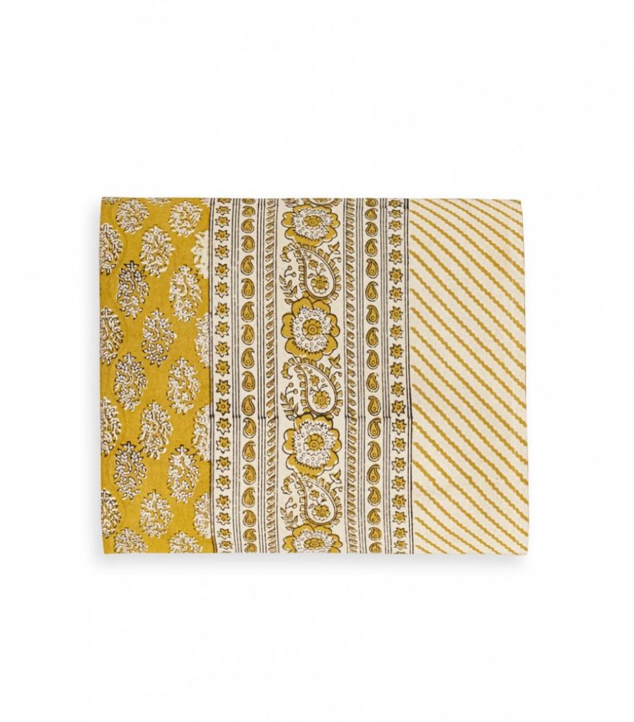 Linge De Table Jamini | Nappe Moutarde Bagru