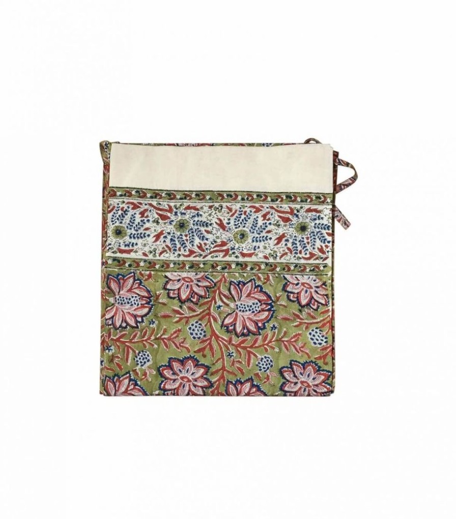 Deco & Linge De Maison Jamini | Rideau Imprime Louise Vert Tilleul