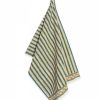 Linge De Table Jamini | Torchon De Cuisine Stripe Vert Pin