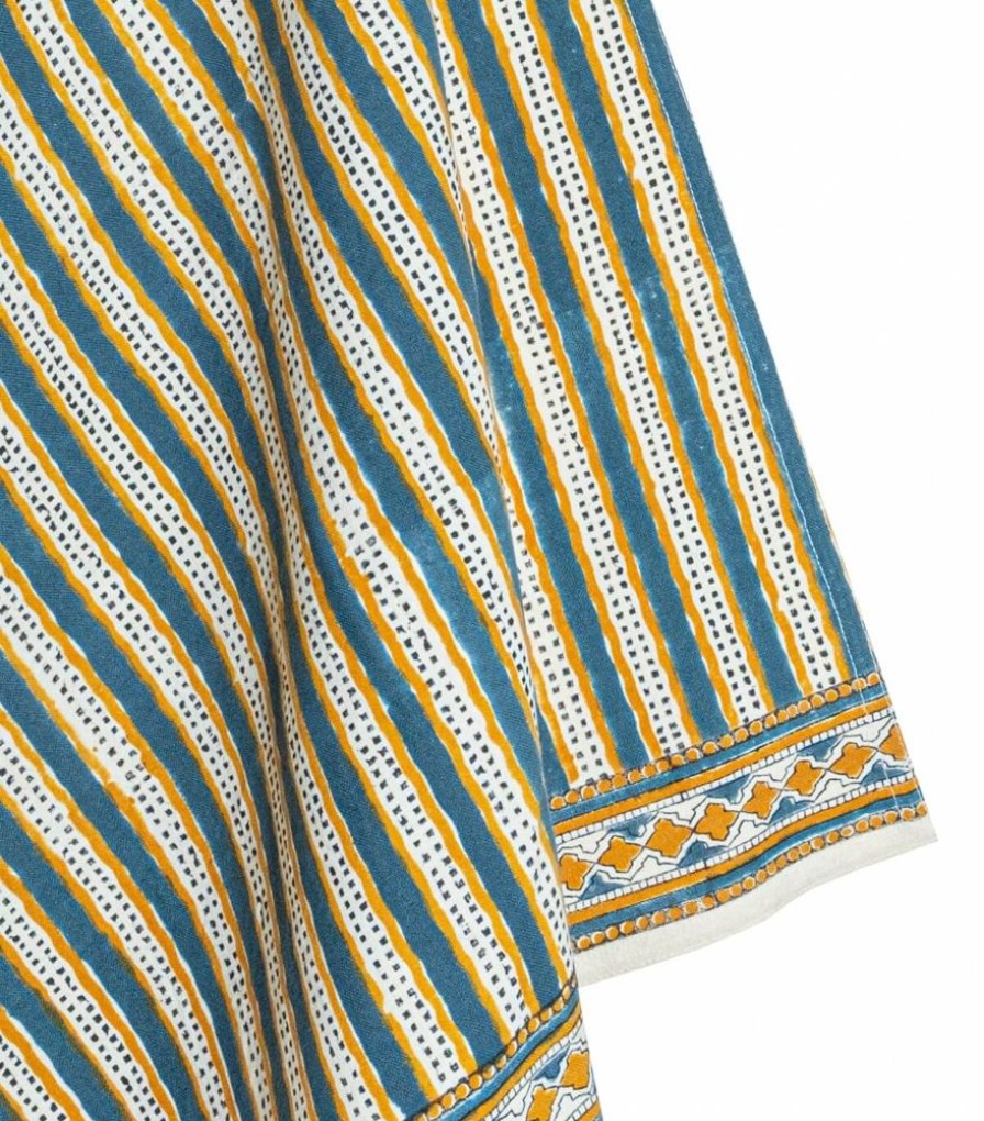 Linge De Table Jamini | Torchon De Cuisine Stripe Vert Pin