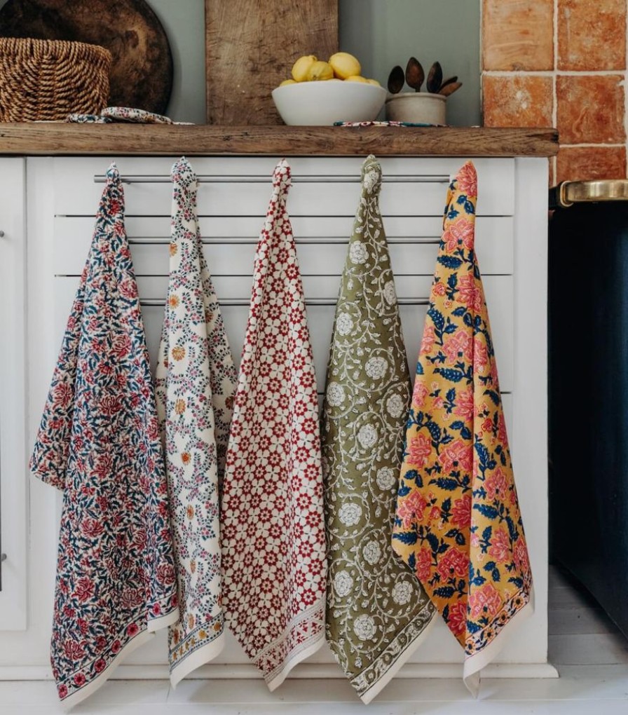 Linge De Table Jamini | Torchon Imprime Phool
