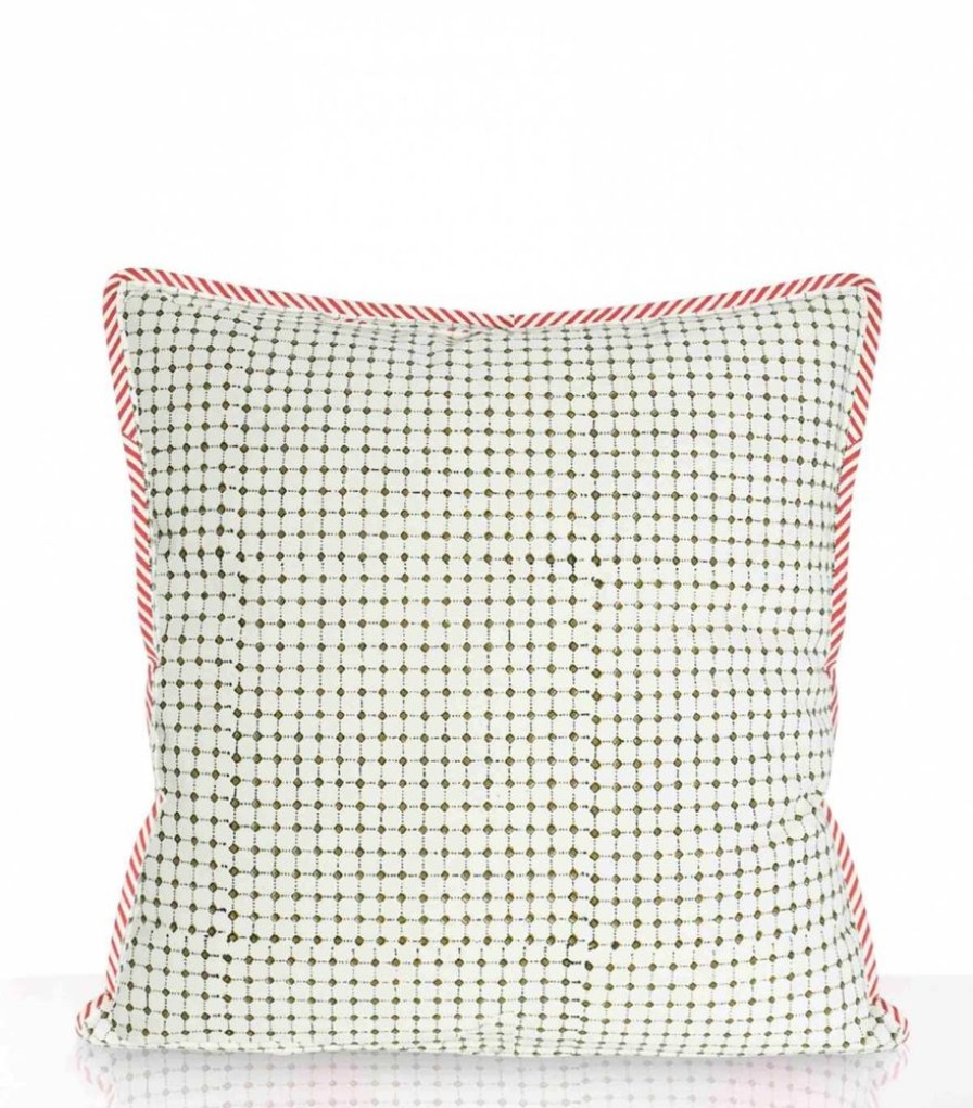 Deco & Linge De Maison Jamini | Taie D'Oreiller Reema Olive