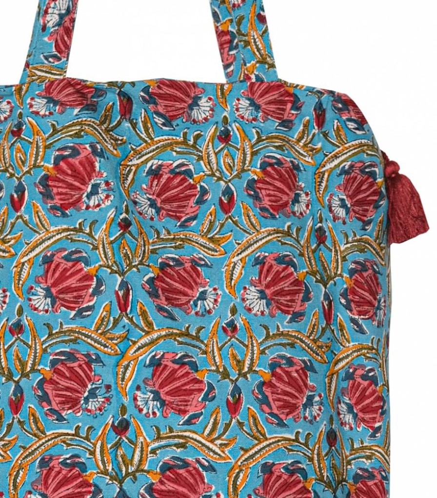 Sacs & Pochettes Jamini | Tote Bag Zippe Jaipur Bleu Clair
