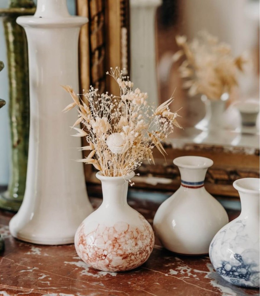 Deco & Linge De Maison Jamini | Vase En Ceramique Rayures