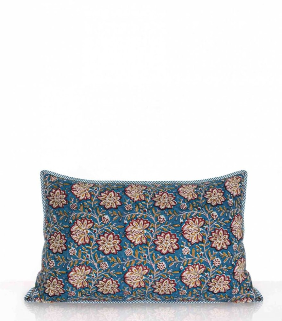 Deco & Linge De Maison Jamini | Housse De Coussin Rectangle Louise Vert Pin