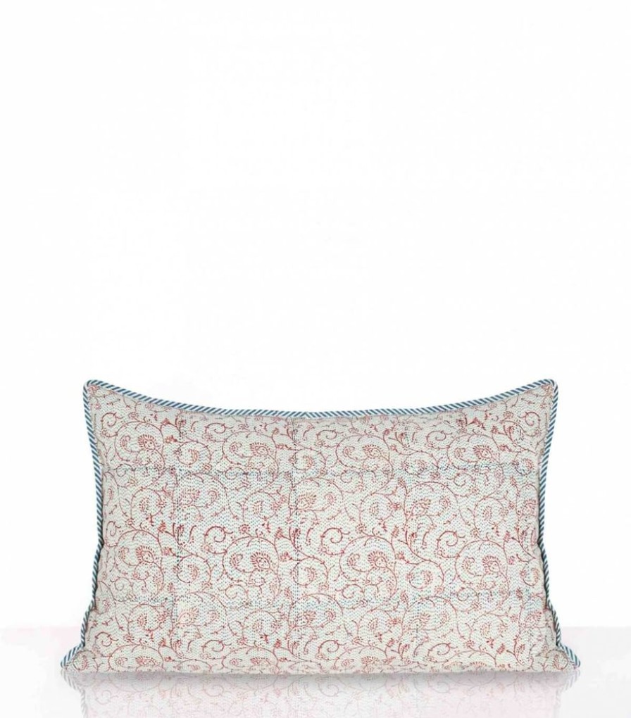 Deco & Linge De Maison Jamini | Housse De Coussin Rectangle Louise Vert Pin