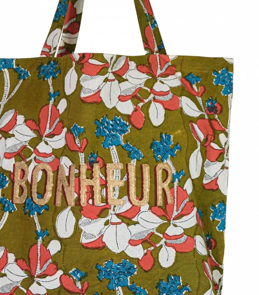 Sacs & Pochettes Jamini | Cabas Indien B Iris Olive