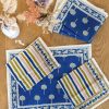 Linge De Table Jamini | 4 Sets De Tables Rani & 4 Serviettes Mstripe