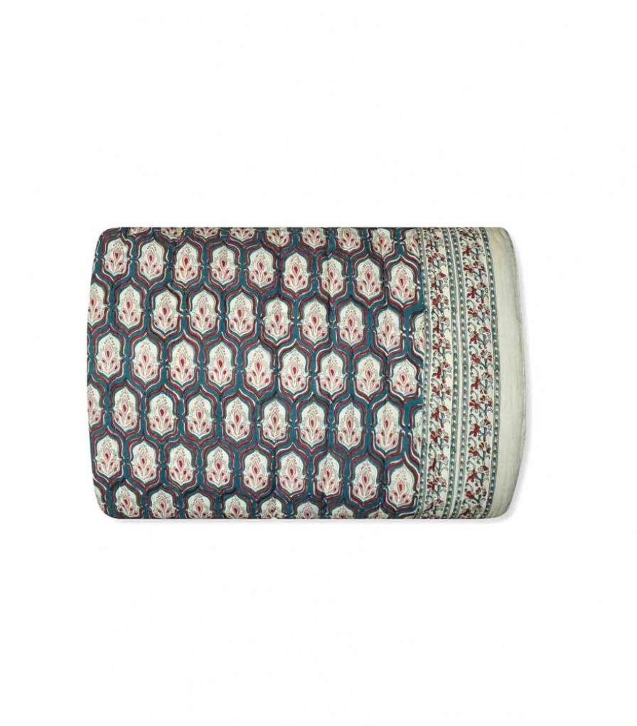 Deco & Linge De Maison Jamini | Couette En Coton Pranjal Vert Pin